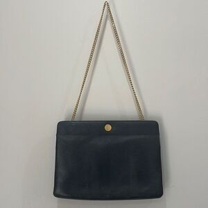 Coblentz Vintage Genuine Leather Metal Chain Strap Shoulder Bag